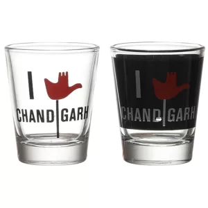 I Love Chandigarh Shot Glass (Set of 2)