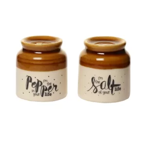 Earthy Salt & Pepper Holder